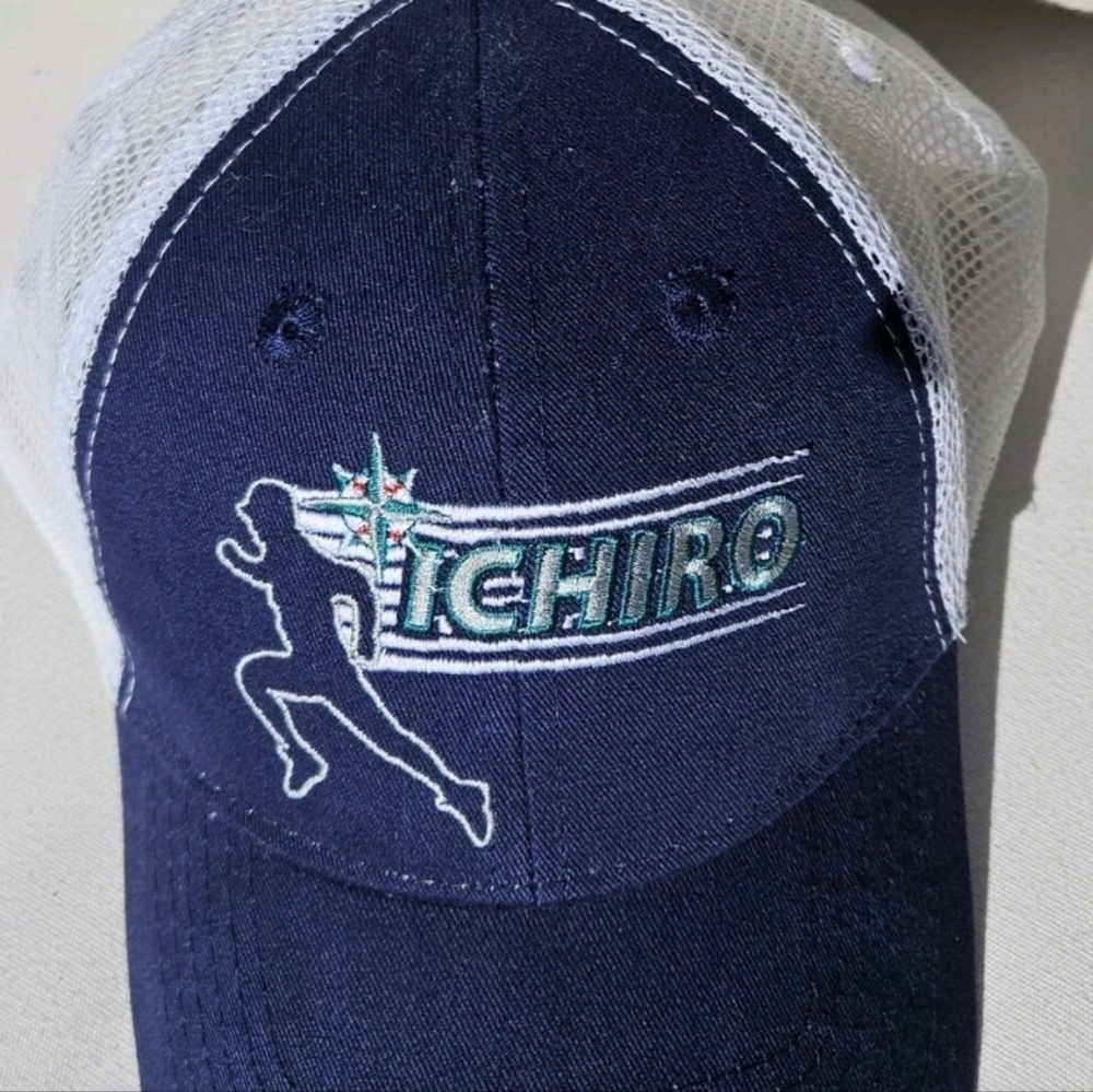 New MLB Ichiro Suzuki Seattle Mariners Baseball Mesh Cap Hat Youth / Adult S